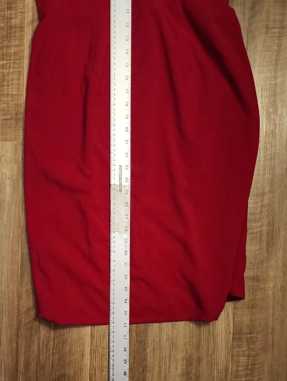 Dress the Population Sandra Wine Red V-Neck Midi Dress Size L